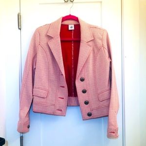 CAbi Pink Red Amélia Bomber Jacket